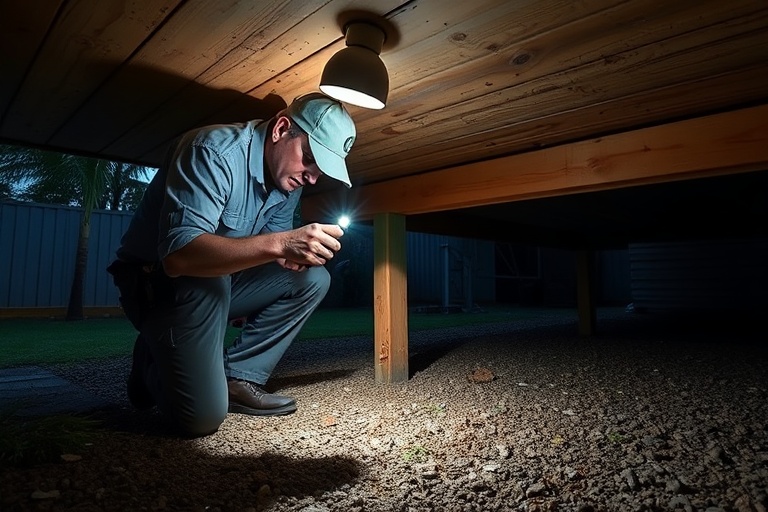 Under Deck Possum Removal Officer